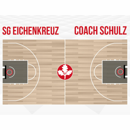 Basketball Taktikboard im Vereins-Design